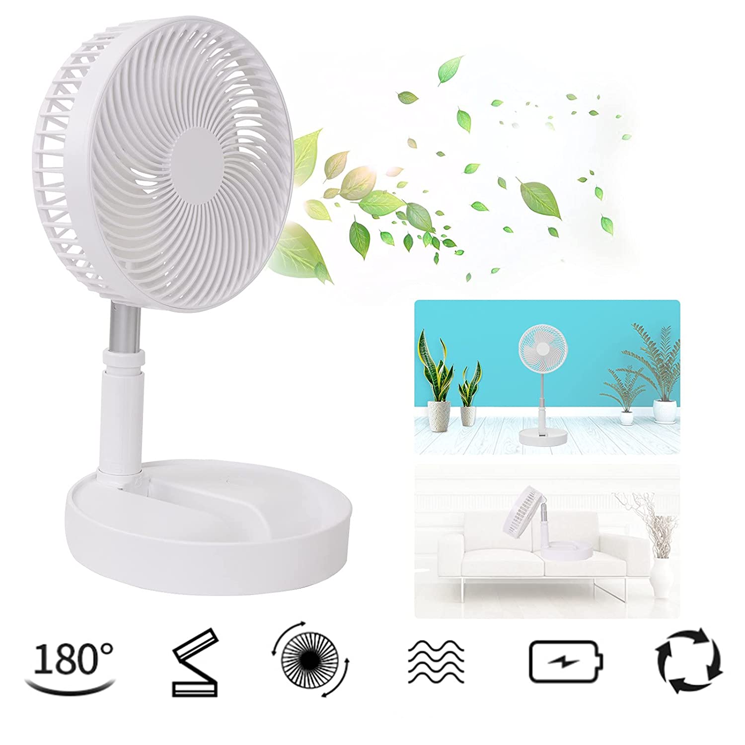 7206 TELESCOPIC ELECTRIC DESKTOP FAN, HEIGHT ADJUSTABLE, FOLDABLE & PORTABLE FOR TRAVEL/CARRY | SILENT TABLE TOP PERSONAL FAN FOR BEDSIDE, OFFICE TABLE DeoDap 7206 TELESCOPIC ELECTRIC DESKTOP FAN, HEIGHT ADJUSTABLE, FOLDABLE & PORTABLE FOR TRAVEL/CARRY | SILENT TABLE TOP PERSONAL FAN FOR BEDSIDE, OFFICE TABLE DeoDap